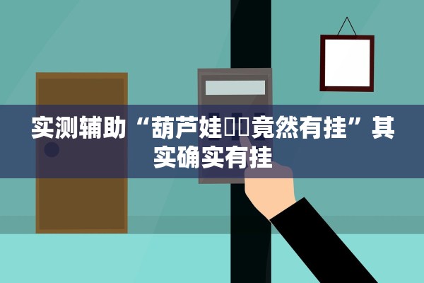 实测辅助“葫芦娃犇犇竟然有挂”其实确实有挂
