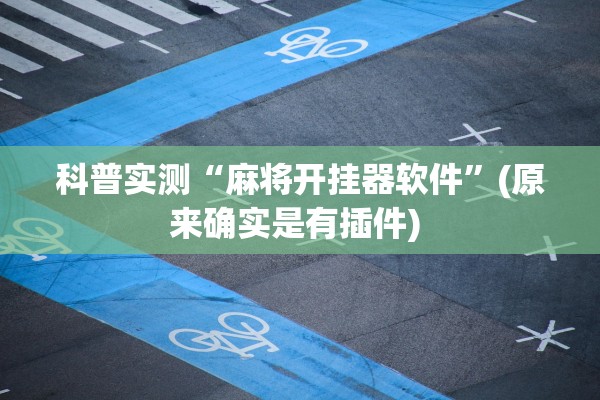 科普实测“麻将开挂器软件”(原来确实是有插件) 