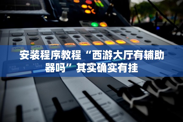 安装程序教程“西游大厅有辅助器吗”其实确实有挂