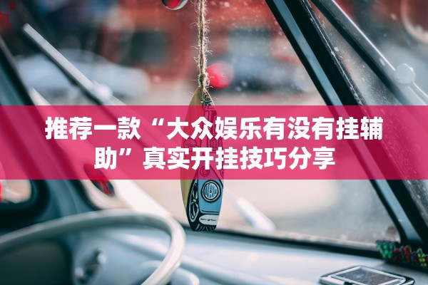 推荐一款“大众娱乐有没有挂辅助”真实开挂技巧分享