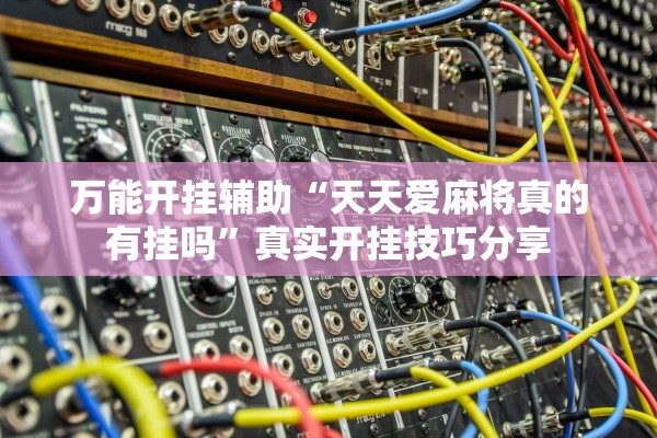 万能开挂辅助“天天爱麻将真的有挂吗”真实开挂技巧分享