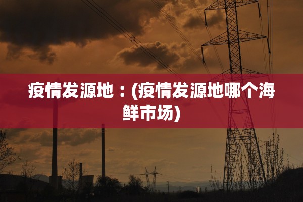 疫情发源地︰(疫情发源地哪个海鲜市场)