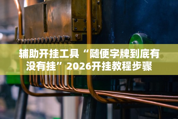 辅助开挂工具“随便字牌到底有没有挂”2026开挂教程步骤