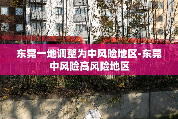 东莞一地调整为中风险地区-东莞中风险高风险地区
