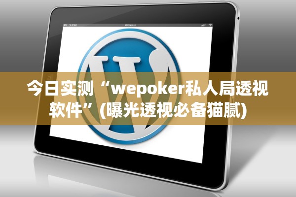 今日实测“wepoker私人局透视软件”(曝光透视必备猫腻)