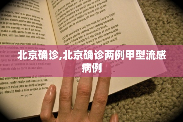 北京确诊,北京确诊两例甲型流感病例