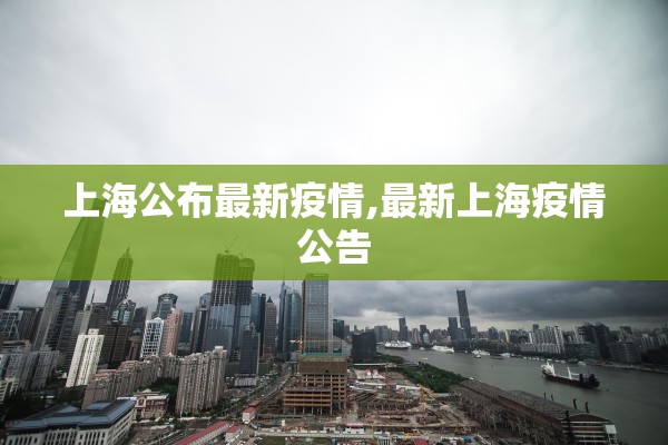 上海公布最新疫情,最新上海疫情公告