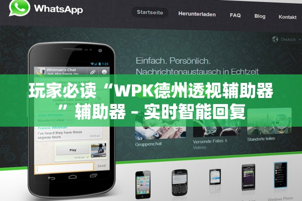 玩家必读“WPK德州透视辅助器”辅助器 – 实时智能回复