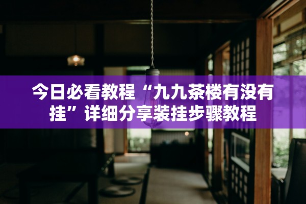 今日必看教程“九九茶楼有没有挂”详细分享装挂步骤教程