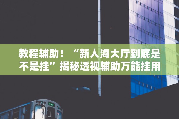 教程辅助！“新人海大厅到底是不是挂”揭秘透视辅助万能挂用法