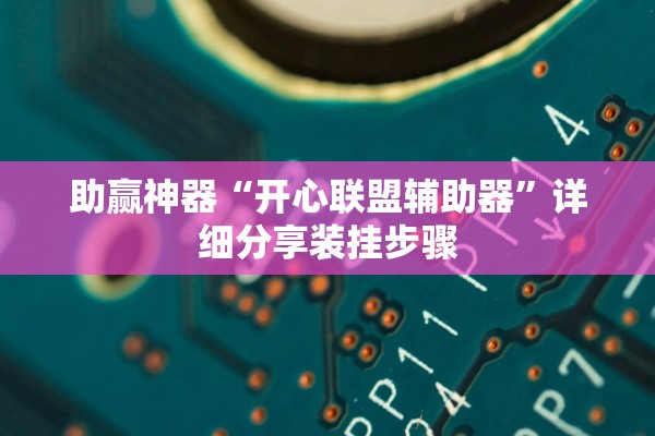 助赢神器“开心联盟辅助器”详细分享装挂步骤