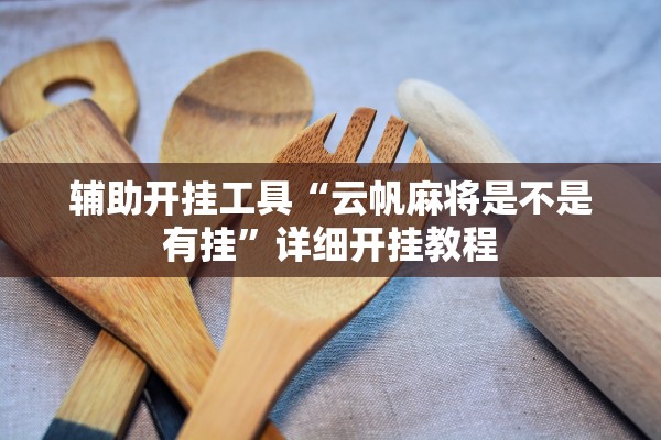 辅助开挂工具“云帆麻将是不是有挂”详细开挂教程