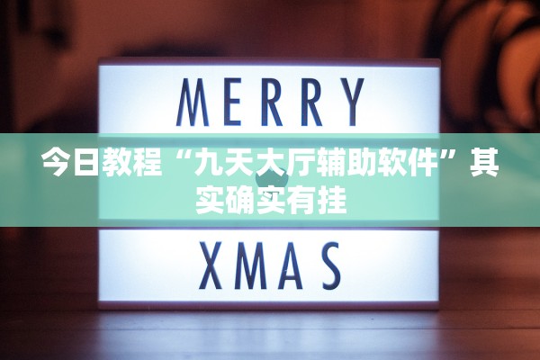 今日教程“九天大厅辅助软件	”其实确实有挂
