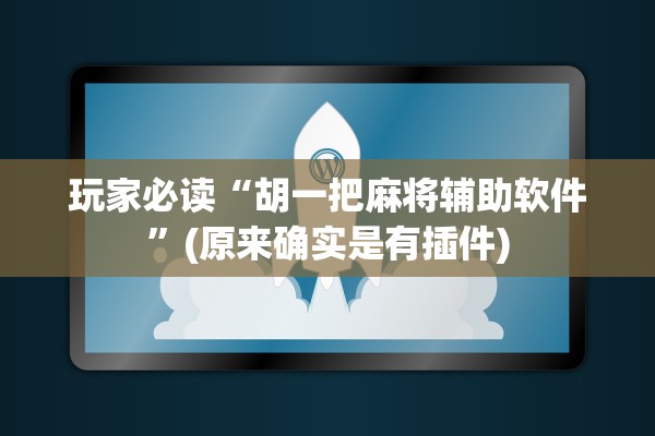 玩家必读“胡一把麻将辅助软件”(原来确实是有插件)