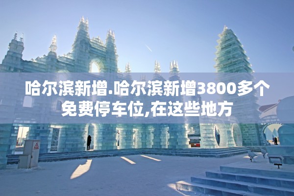 哈尔滨新增.哈尔滨新增3800多个免费停车位,在这些地方