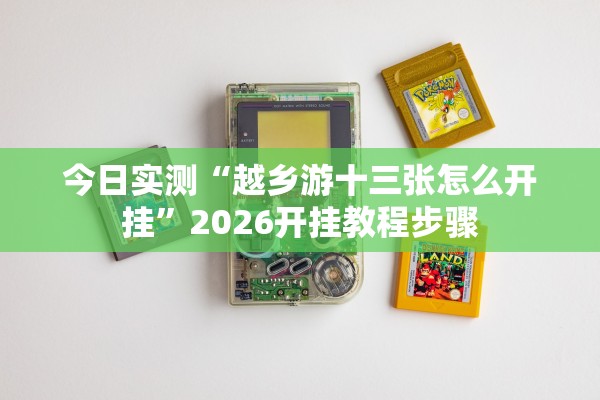 今日实测“越乡游十三张怎么开挂”2026开挂教程步骤