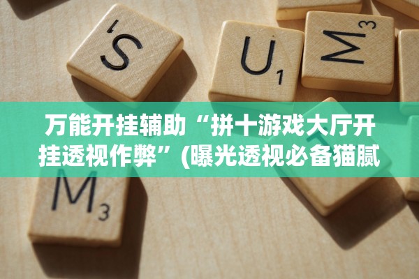 万能开挂辅助“拼十游戏大厅开挂透视作弊	”(曝光透视必备猫腻)