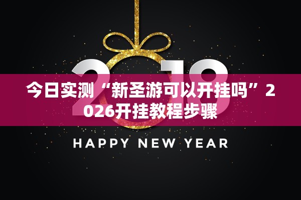 今日实测“新圣游可以开挂吗”2026开挂教程步骤