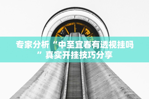 专家分析“中至宜春有透视挂吗”真实开挂技巧分享