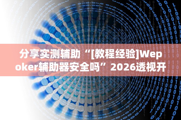 分享实测辅助“[教程经验]Wepoker辅助器安全吗”2026透视开挂