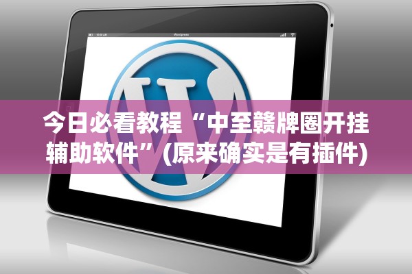 今日必看教程“中至赣牌圈开挂辅助软件”(原来确实是有插件)