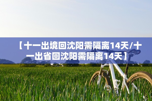 【十一出境回沈阳需隔离14天/十一出省回沈阳需隔离14天】