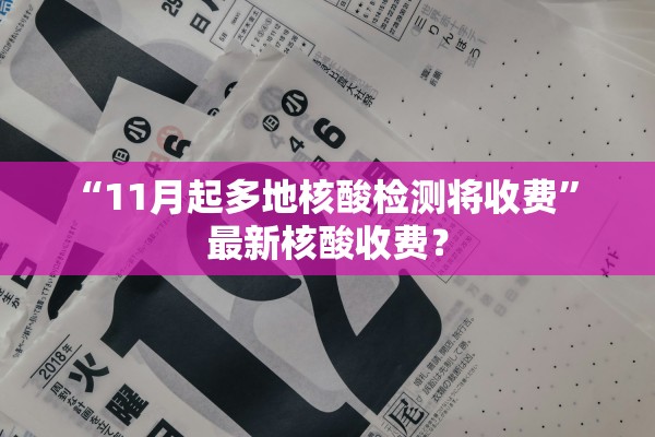 “11月起多地核酸检测将收费” 最新核酸收费？