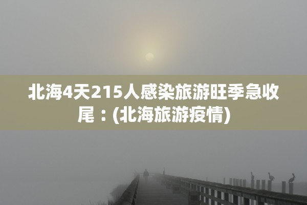 北海4天215人感染旅游旺季急收尾︰(北海旅游疫情) 北海4天215人感染旅游旺季急收尾︰(北海旅游疫情)