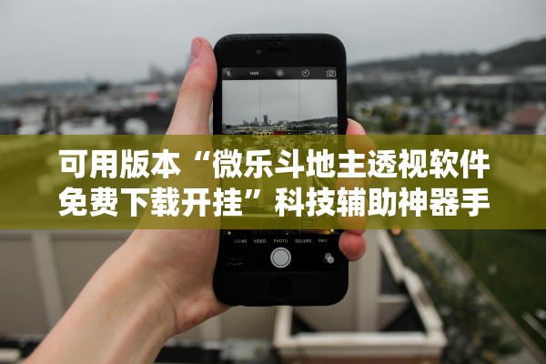 可用版本“微乐斗地主透视软件免费下载开挂”科技辅助神器手机版教程
