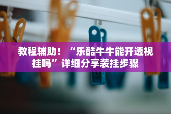 教程辅助！“乐酷牛牛能开透视挂吗”详细分享装挂步骤