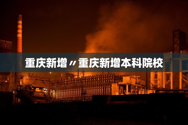 重庆新增〃重庆新增本科院校 重庆新增〃重庆新增本科院校