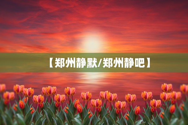 【郑州静默/郑州静吧】