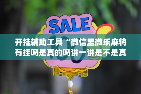 开挂辅助工具“微信里微乐麻将有挂吗是真的吗讲一讲是不是真的有挂”开挂(透视)辅助教程