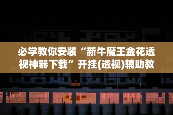 必学教你安装“新牛魔王金花透视神器下载”开挂(透视)辅助教程