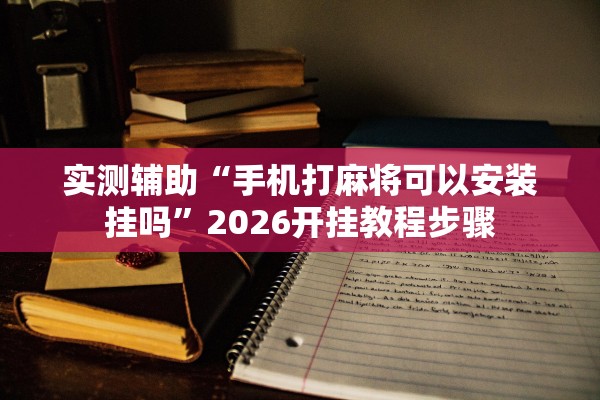 实测辅助“手机打麻将可以安装挂吗”2026开挂教程步骤