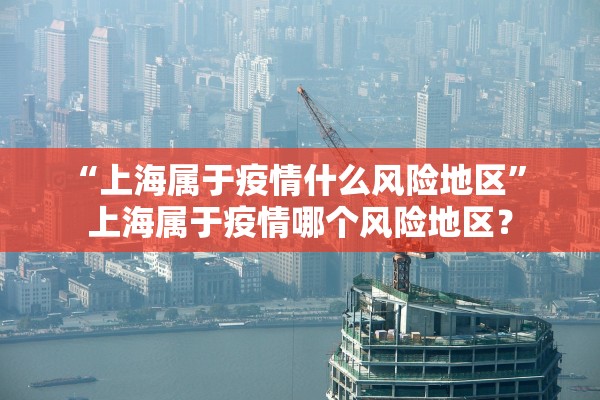 “上海属于疫情什么风险地区” 上海属于疫情哪个风险地区？