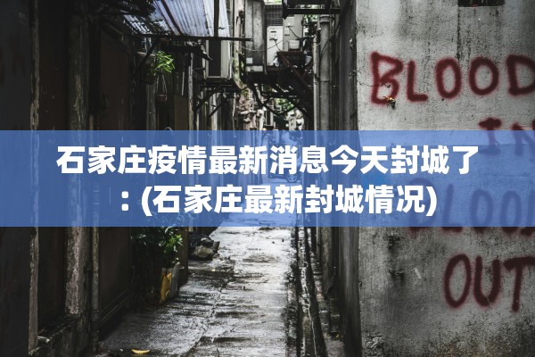 石家庄疫情最新消息今天封城了︰(石家庄最新封城情况) 石家庄疫情最新消息今天封城了︰(石家庄最新封城情况)