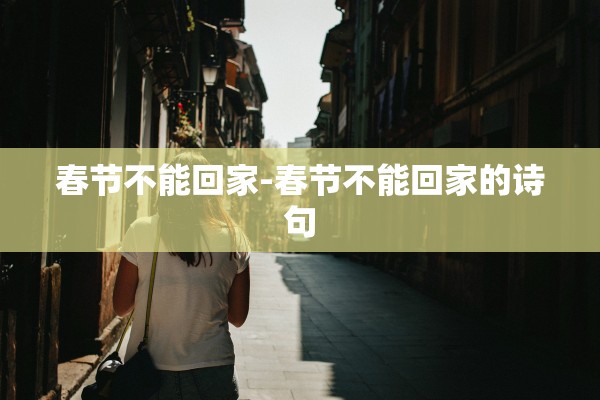 春节不能回家-春节不能回家的诗句 春节不能回家-春节不能回家的诗句
