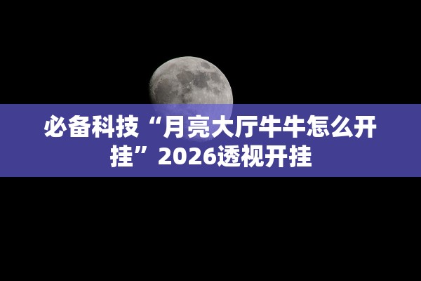 必备科技“月亮大厅牛牛怎么开挂”2026透视开挂