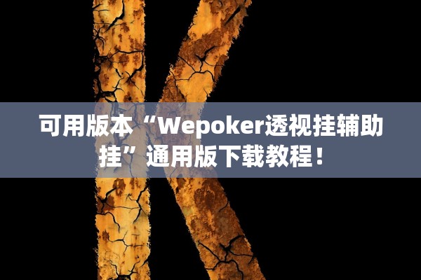 可用版本“Wepoker透视挂辅助挂”通用版下载教程！