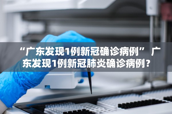 “广东发现1例新冠确诊病例” 广东发现1例新冠肺炎确诊病例？