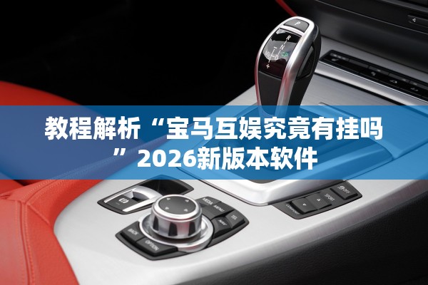教程解析“宝马互娱究竟有挂吗”2026新版本软件