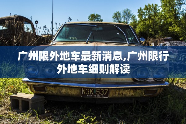 广州限外地车最新消息,广州限行外地车细则解读
