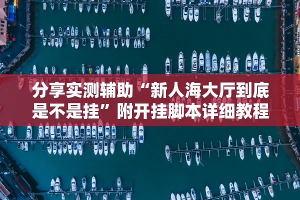 分享实测辅助“新人海大厅到底是不是挂	”附开挂脚本详细教程-知乎