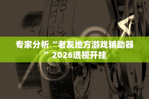 专家分析“老友地方游戏辅助器”2026透视开挂
