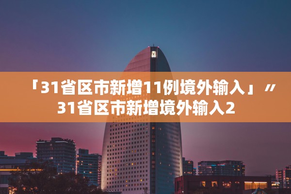 「31省区市新增11例境外输入」〃31省区市新增境外输入2