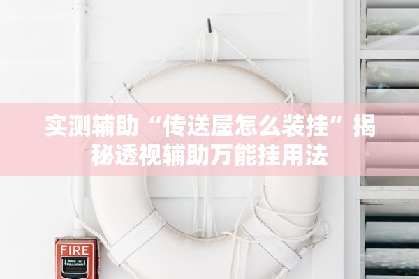实测辅助“传送屋怎么装挂”揭秘透视辅助万能挂用法