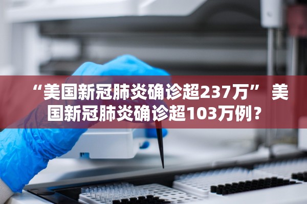 “美国新冠肺炎确诊超237万	” 美国新冠肺炎确诊超103万例？