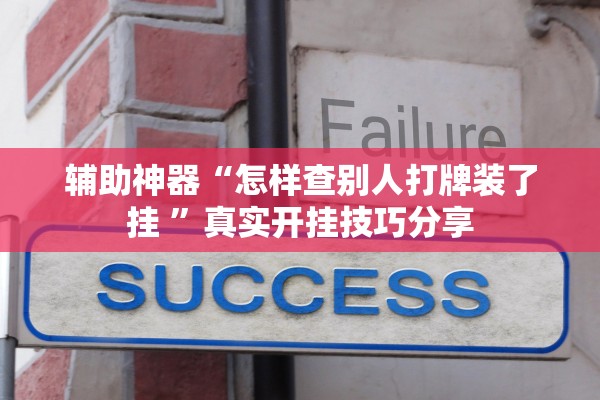辅助神器“怎样查别人打牌装了挂 ”真实开挂技巧分享