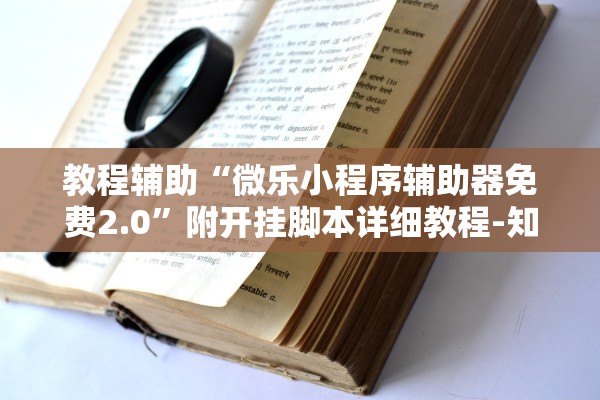 教程辅助“微乐小程序辅助器免费2.0”附开挂脚本详细教程-知乎
